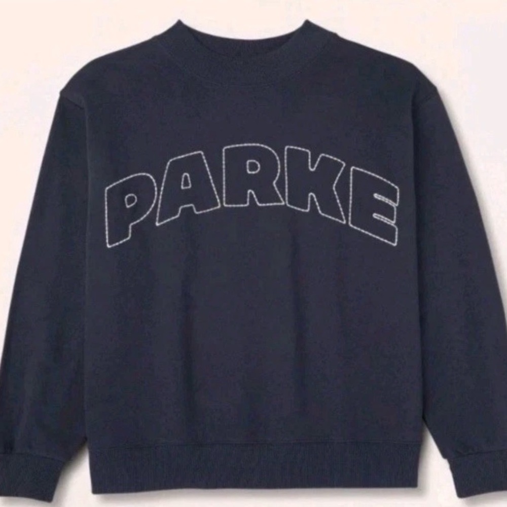 Parke x Target Navy blue Mock Neck Sweatshirt L/XL new with tags